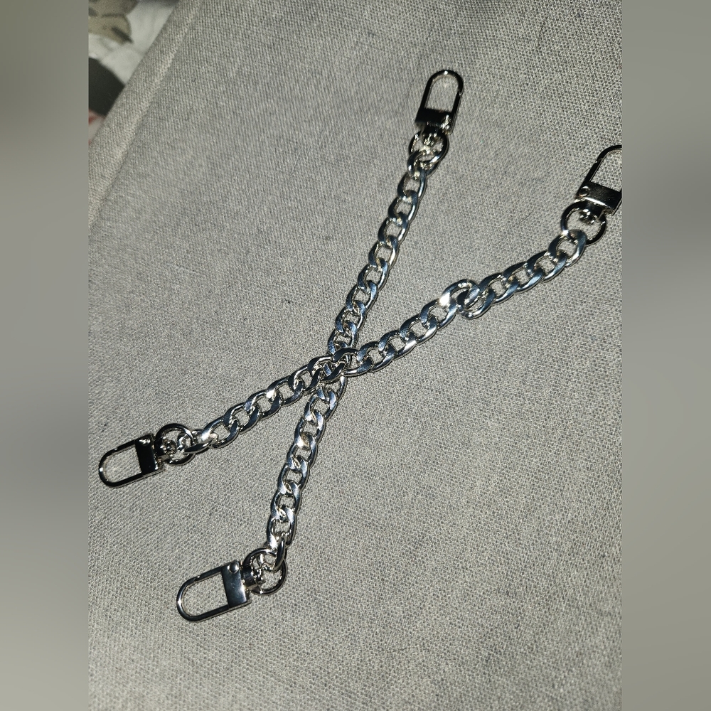 ASTER 2 PIECES PURSE CHAINS.  8 INCH EACH NWT